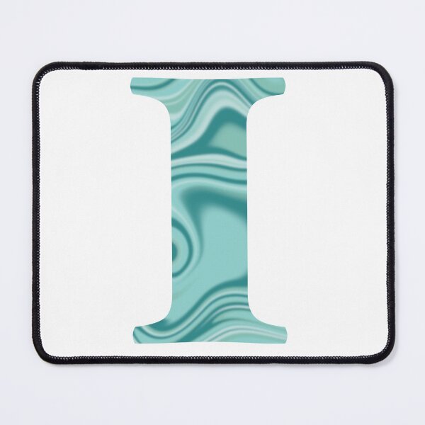 Item preview, I Initial Blue Teal Swirl designed and sold by julesanderson.