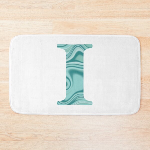 Item preview, I Initial Blue Teal Swirl designed and sold by julesanderson.