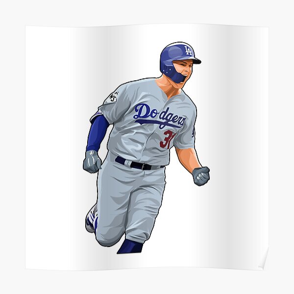 Joc Pederson Baseball Paper Poster Giants 3 - Joc Pederson