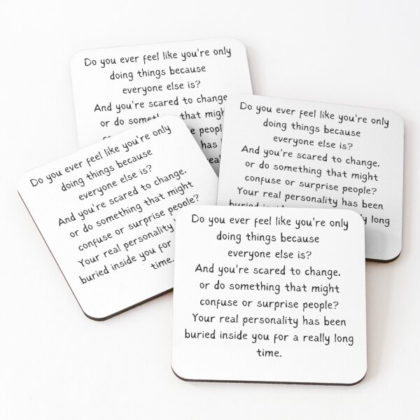 Item preview, Heartstopper Nick quote, do you ever feel like you're doing things because everyone else is? designed and sold by FairyOfCherries.