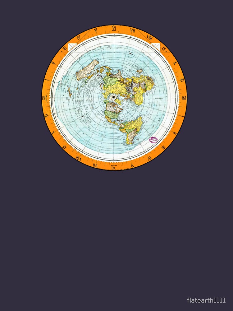 flat earth azimuthal map