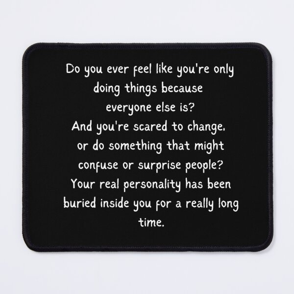 Item preview, Heartstopper Nick quote, do you ever feel like you're doing things because everyone else is? designed and sold by FairyOfCherries.