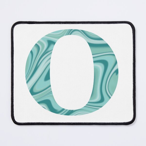 Item preview, O Initial Blue Teal Swirl designed and sold by julesanderson.