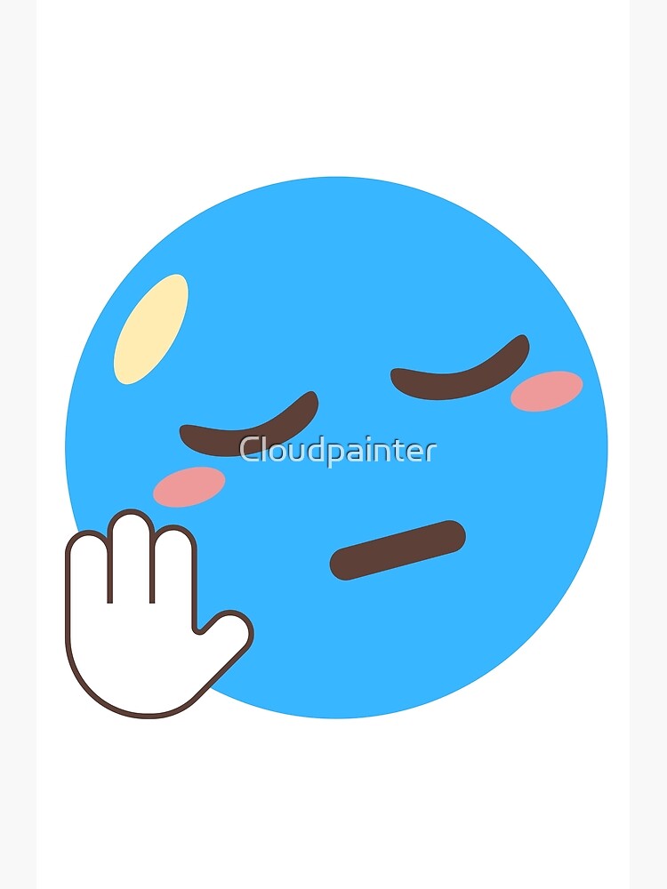 "Emoji of rejection " Poster for Sale by Cloudpainter Redbubble