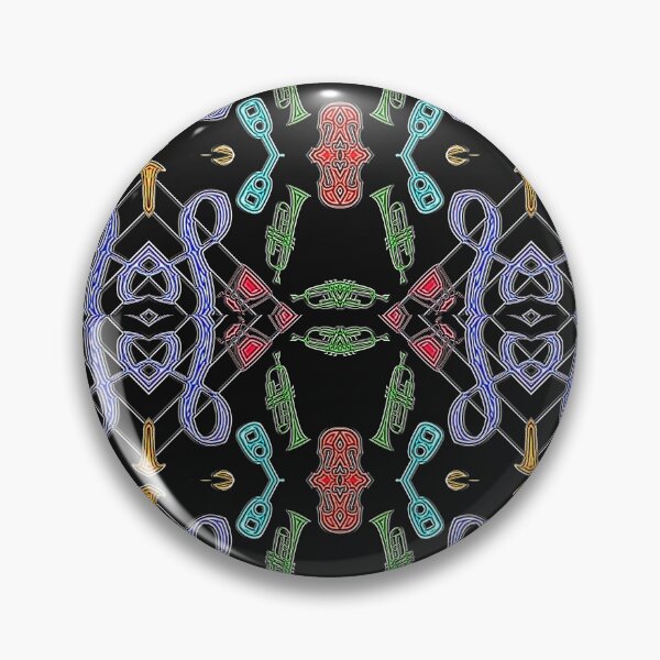 Item preview,   FUNNY ABSTRACT MUSIC INSTRUMENTS PATTERN - JAZZ CLASSIC INSTRUMENTS ORCHESTRA 6. designed and sold by Ralek.