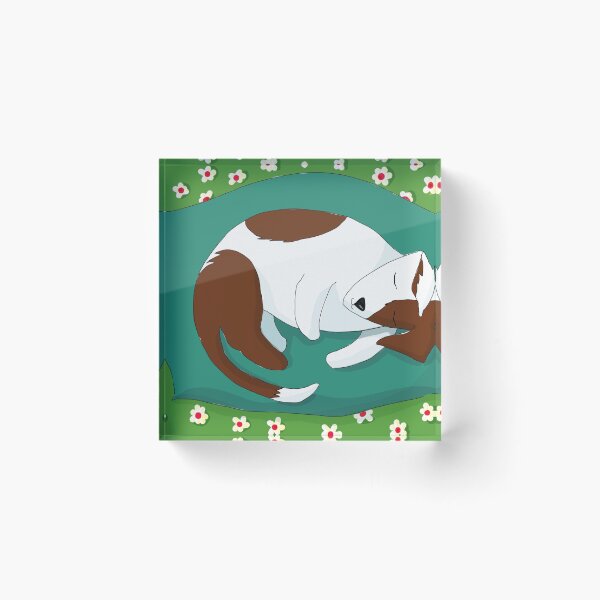 Item preview, Puppy on a pillow designed and sold by Iris Mes Low.