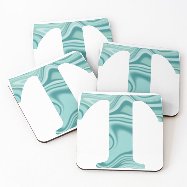Item preview, T Initial Blue Teal Swirl designed and sold by julesanderson.