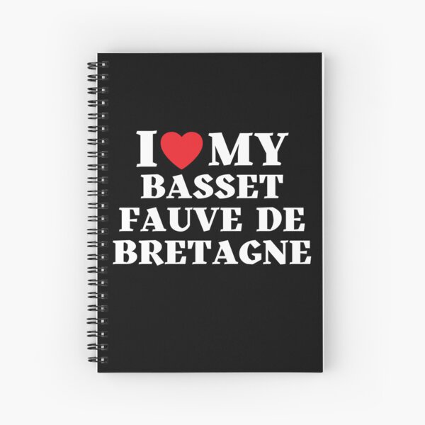 Aperçu de l'œuvre J'aime mon basset fauve de bretagne créée et vendue par leafsquare.