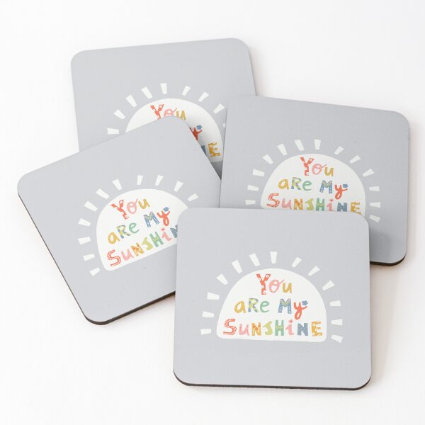 Item preview, You are my sunshine - White Rainbow - Hand Drawn Lettering designed and sold by DesignsbyRoochita Studio.
