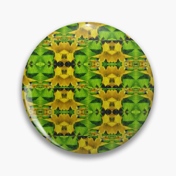 Item preview, Homegrown Squash Blossom Kaleidoscopic Print designed and sold by desdemona47.