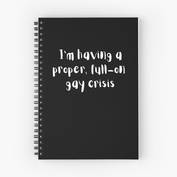 Item preview, Heartstopper Nick quote, I'm having a proper, full-on gay crisis, Heartstopper Nick's quote designed and sold by FairyOfCherries.