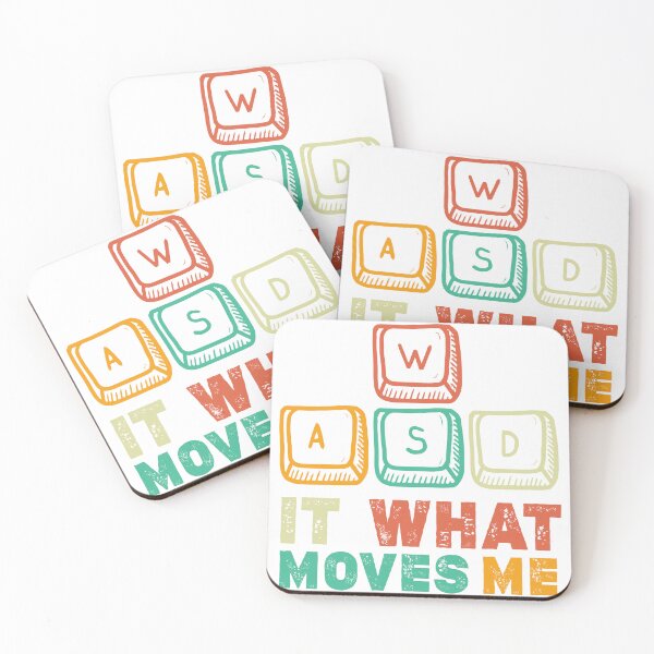 Item preview, Funny Computer Video Games WASD It's What Moves Me designed and sold by T-landa.