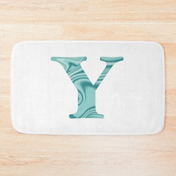 Item preview, Y Initial Blue Teal Swirl designed and sold by julesanderson.