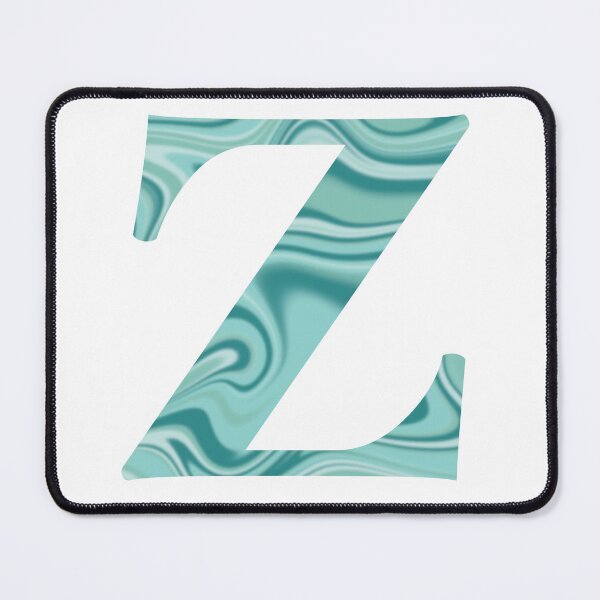 Item preview, Z Initial Blue Teal Swirl designed and sold by julesanderson.