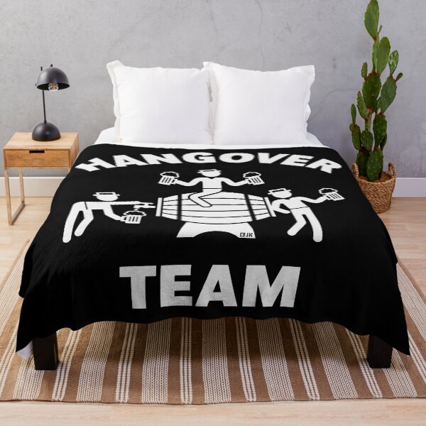 Item preview, Hangover Team (Drinking Alcohol / Beer Barrel / White) designed and sold by MrFaulbaum.