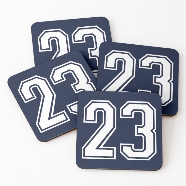Item preview, Retro White Number 23 designed and sold by PulpTrends.