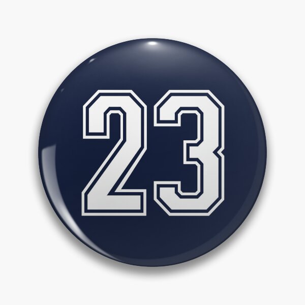 Item preview, Retro White Number 23 designed and sold by PulpTrends.