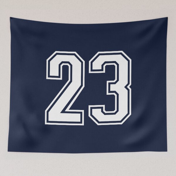 Item preview, Retro White Number 23 designed and sold by PulpTrends.