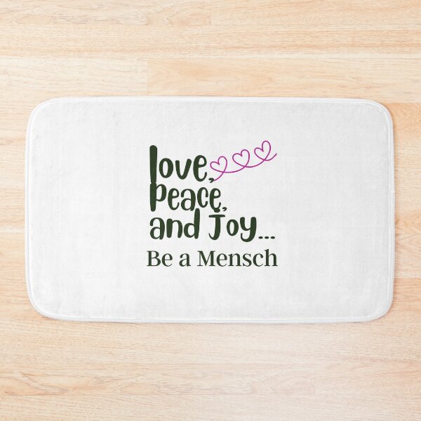 Item preview, Love, Piece, and Joy - Funny Yiddish Quotes designed and sold by MikeMargolisArt.