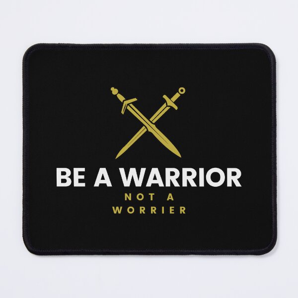 Item preview, Be a Warrior Not a Worrier - Inspirational Quote  designed and sold by yoshra.