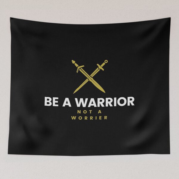 Item preview, Be a Warrior Not a Worrier - Inspirational Quote  designed and sold by yoshra.