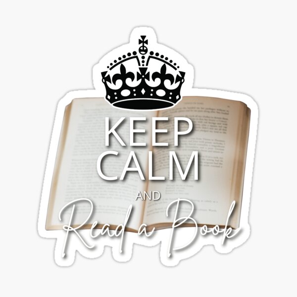 Keep Calm and Read a Book Sticker