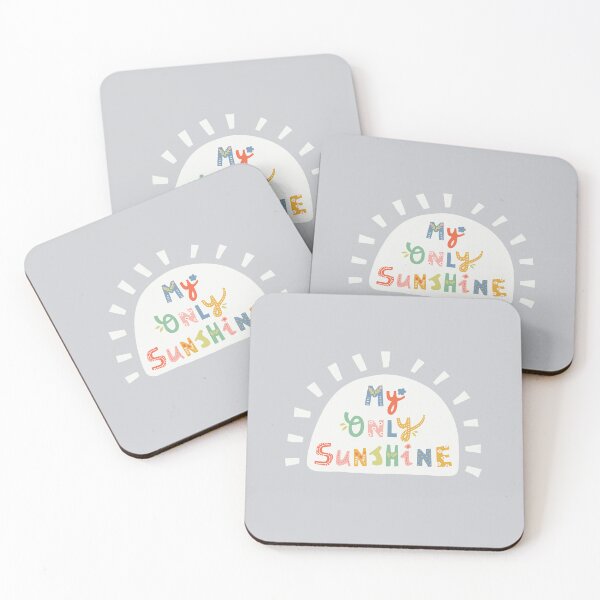 Item preview, My Only Sunshine - White Rainbow - Hand Drawn Lettering designed and sold by DesignsbyRoochita Studio.