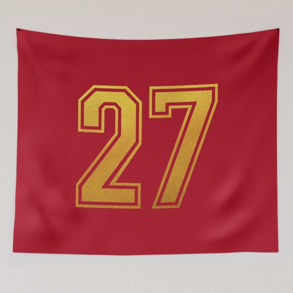 Item preview, Retro Golden Number 27 - Jersey Shirt designed and sold by PulpTrends.