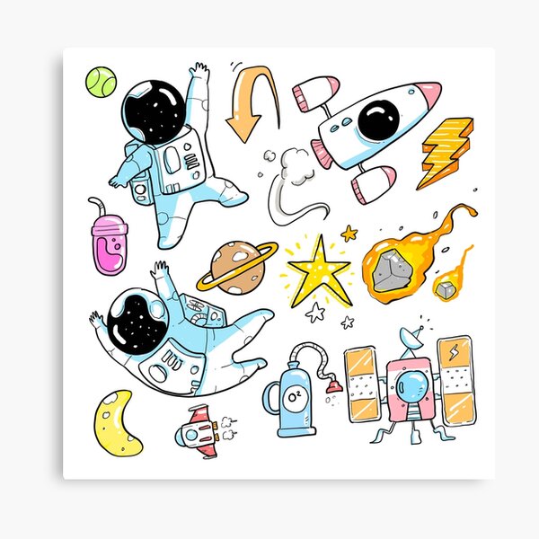 10 Tipos De Tatuajes Espaciales Desechables Para Niños, Pegatinas Corporales De Dibujos Animados Astronautas Nave Espacial Planeta Maquillaje Facial Temporal A Prueba De Agua