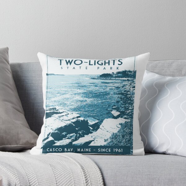 Item preview, Parque de estado de dos luces, Maine. Estilo Art Deco Travel Poster designed and sold by RischDesigns.