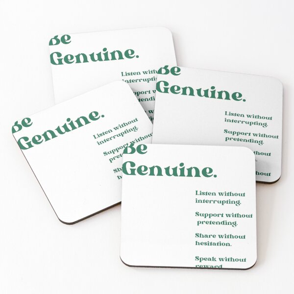 Item preview, Be Genuine Quote designed and sold by Chars  Vinyl Visions.