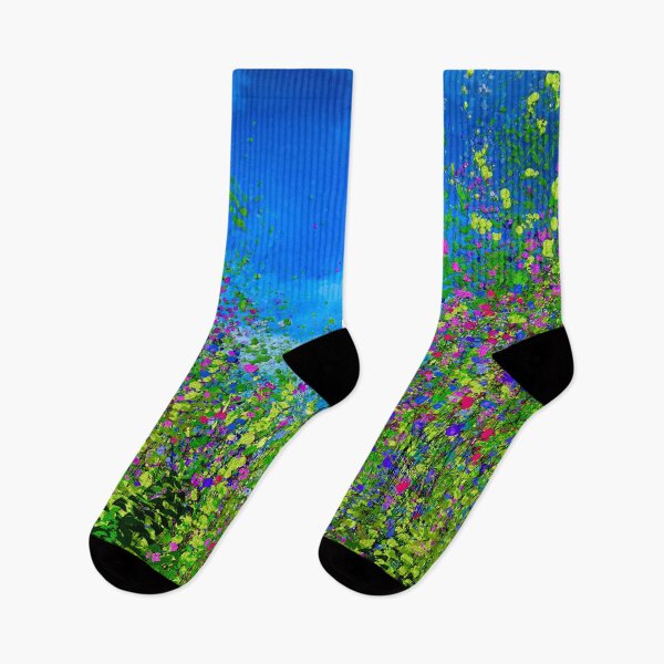 Item preview, The Kingdom of Bees in Tall Grass Meadow Abstract Wild Meadow Flowers designed and sold by Rocky Mountain Artistry.