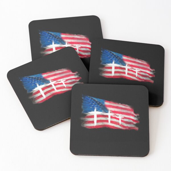 Item preview, American Flag With Crosses designed and sold by RedSparkle.