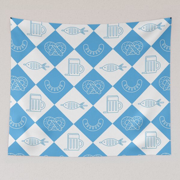 Item preview, Food & Fish Pattern. designed and sold by merch-by-sho.