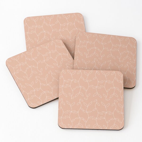 Item preview, Vines and leaves pattern in light pink designed and sold by BronwynJordan.