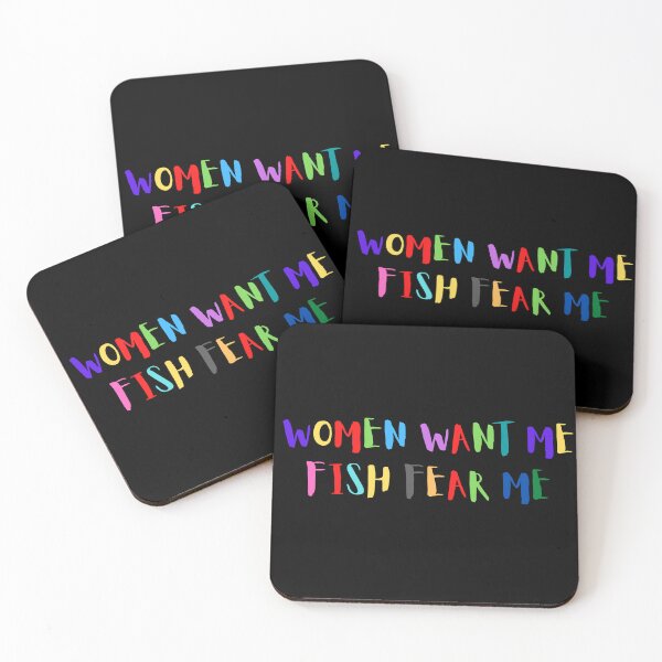 Item preview, Vintage Women Want Me Fish Fear Me Typography  designed and sold by X-Trends.