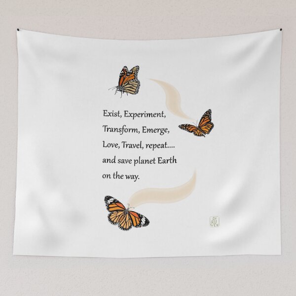 Item preview, Butterfly Monarch Lifecycle-Lifestyle Save The Butterfly Pollinators designed and sold by RubyLobo.