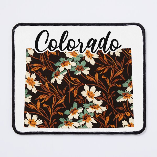 Item preview, Floral Map of USA States Colorado - Map of Colorado designed and sold by AmethystMurad.