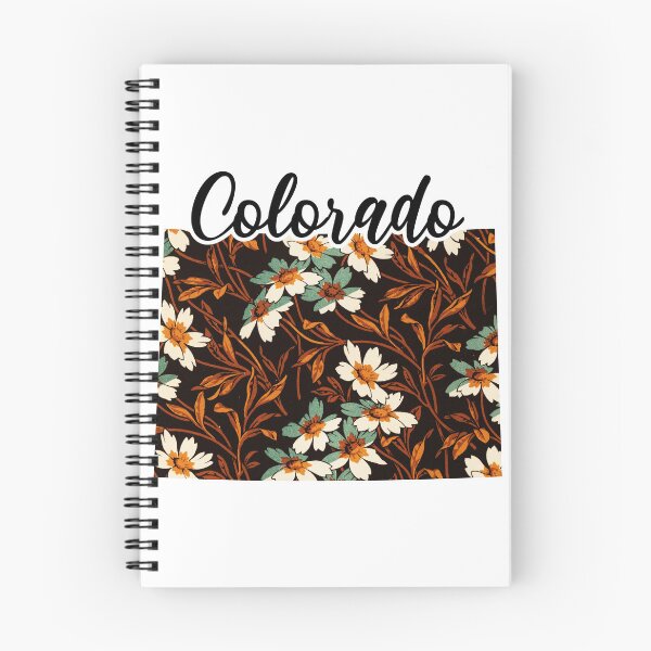 Item preview, Floral Map of USA States Colorado - Map of Colorado designed and sold by AmethystMurad.