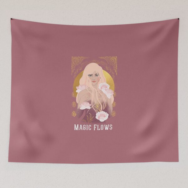 Item preview, Magic Flows - Beautiful, Elegant Woman With Long Flowing Hair designed and sold by Quirkdom.