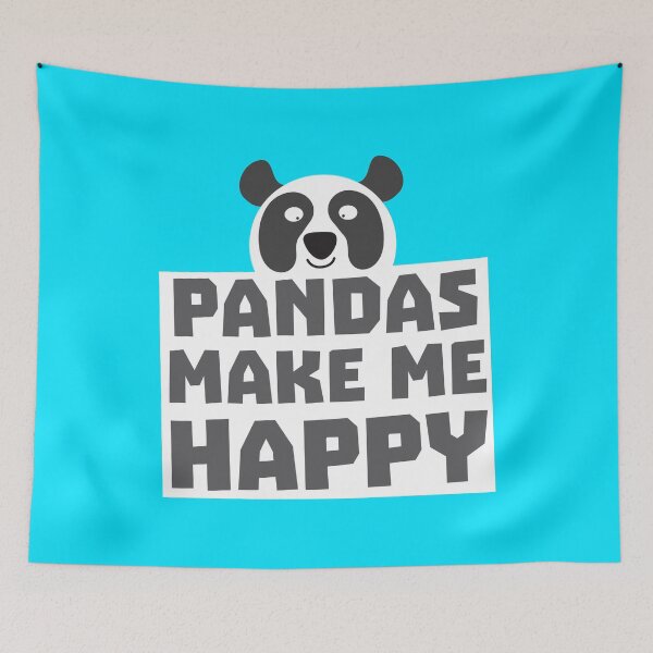Item preview, PANDAS make me happy designed and sold by jazzydevil.