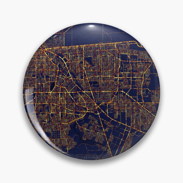 Item preview, Mexicali, Baja California, Mexico Map  - City At Night designed and sold by deMAP.