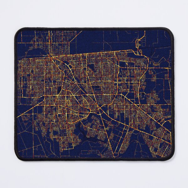 Item preview, Mexicali, Baja California, Mexico Map - City At Night designed and sold by deMAP.