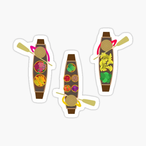 Item preview, Vietnamese floating market designed and sold by Jennifer Ladd.
