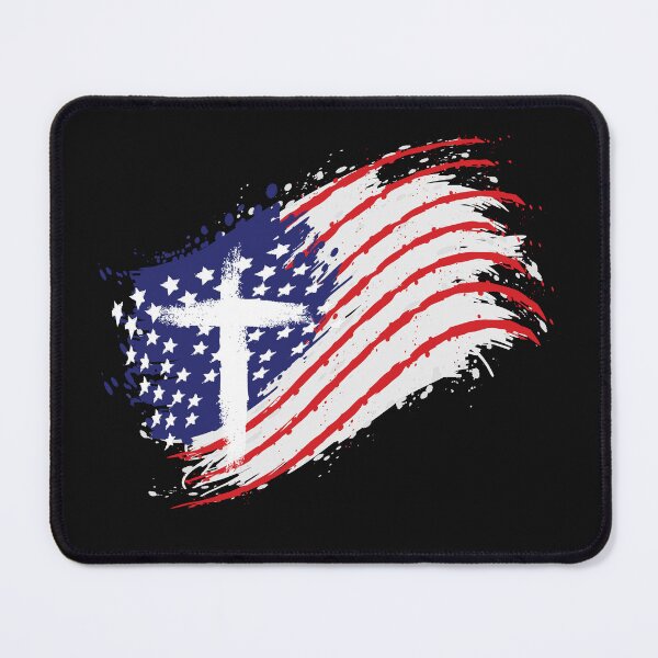 Item preview, American Flag With Cross designed and sold by RedSparkle.