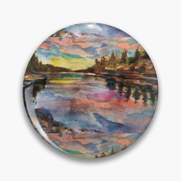 Item preview, Big Bear Lake Watercolor designed and sold by signaturelaurel.