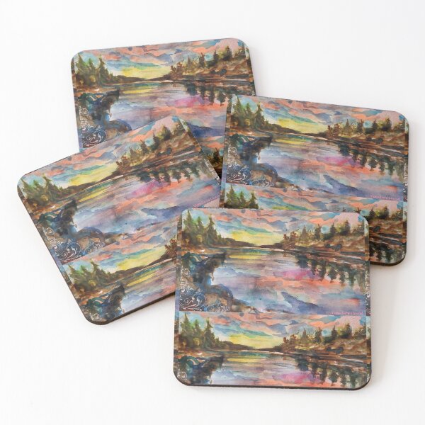 Item preview, Big Bear Lake Watercolor designed and sold by signaturelaurel.