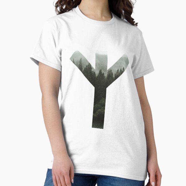 Item preview, Algiz Forest Rune Symbol designed and sold by XWBdesigns.