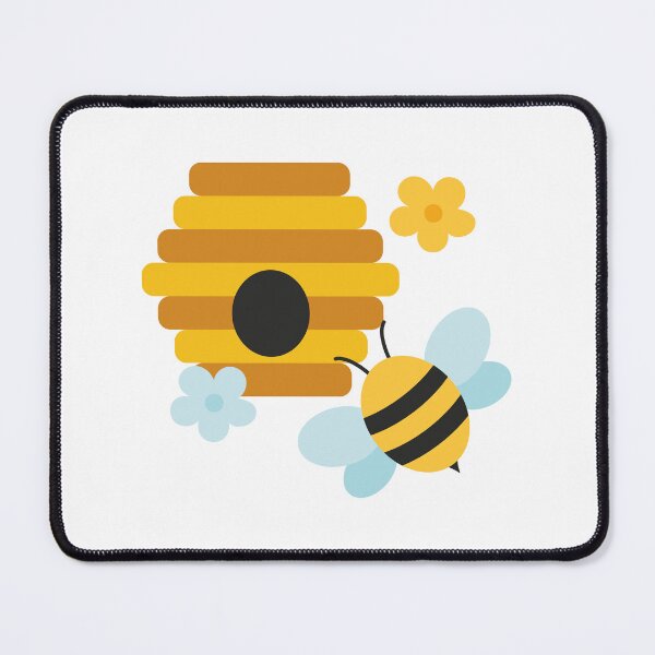 Item preview, Cute Bees and Beehives Pattern designed and sold by Creative Wolf Design.