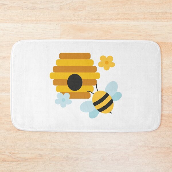 Item preview, Cute Bees and Beehives Pattern designed and sold by Creative Wolf Design.